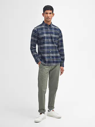 BARBOUR | Chemise en flanelle coupe slim | blau